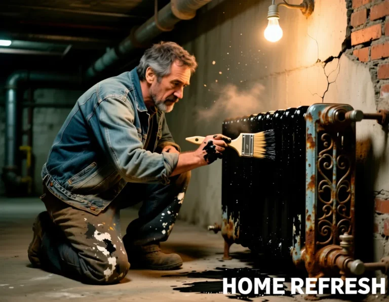 peindre un radiateur en fonte - home refresh