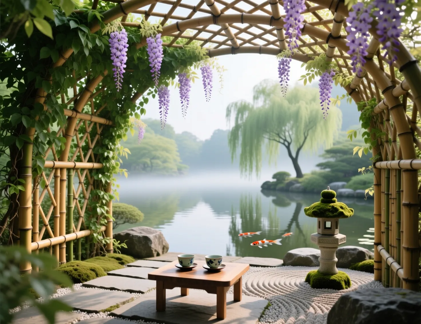 pergola en bambou homerefresh